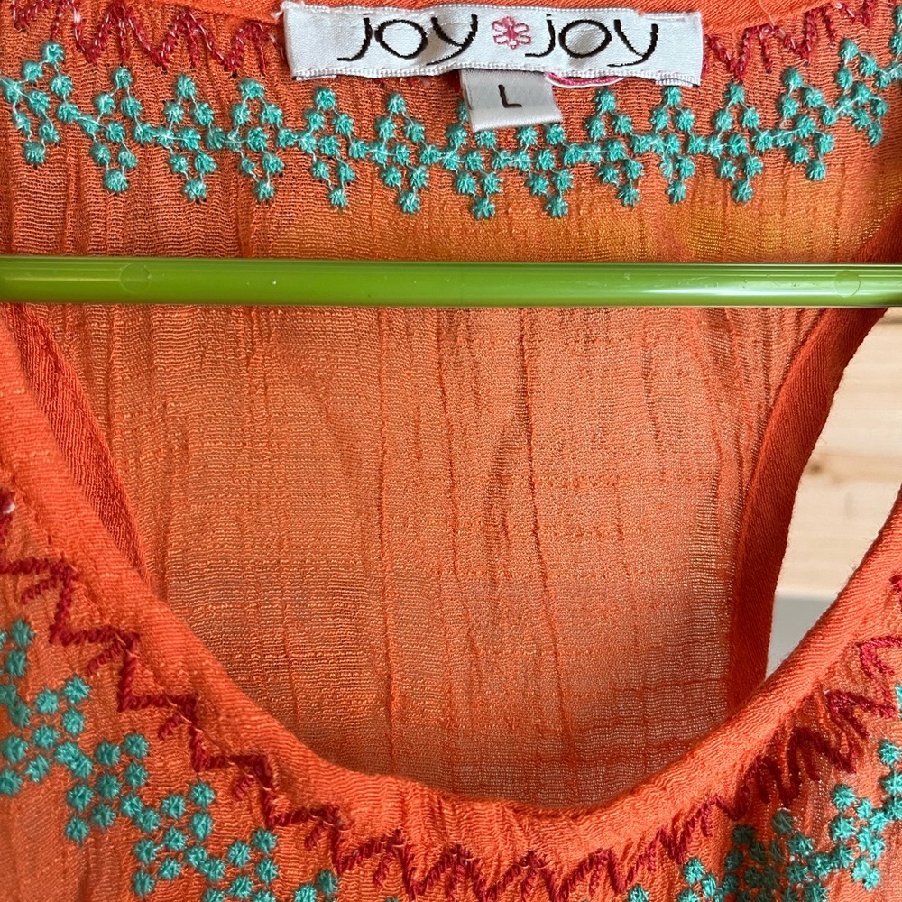 Joy Joy size L embroidered tank - Picture 3 of 4